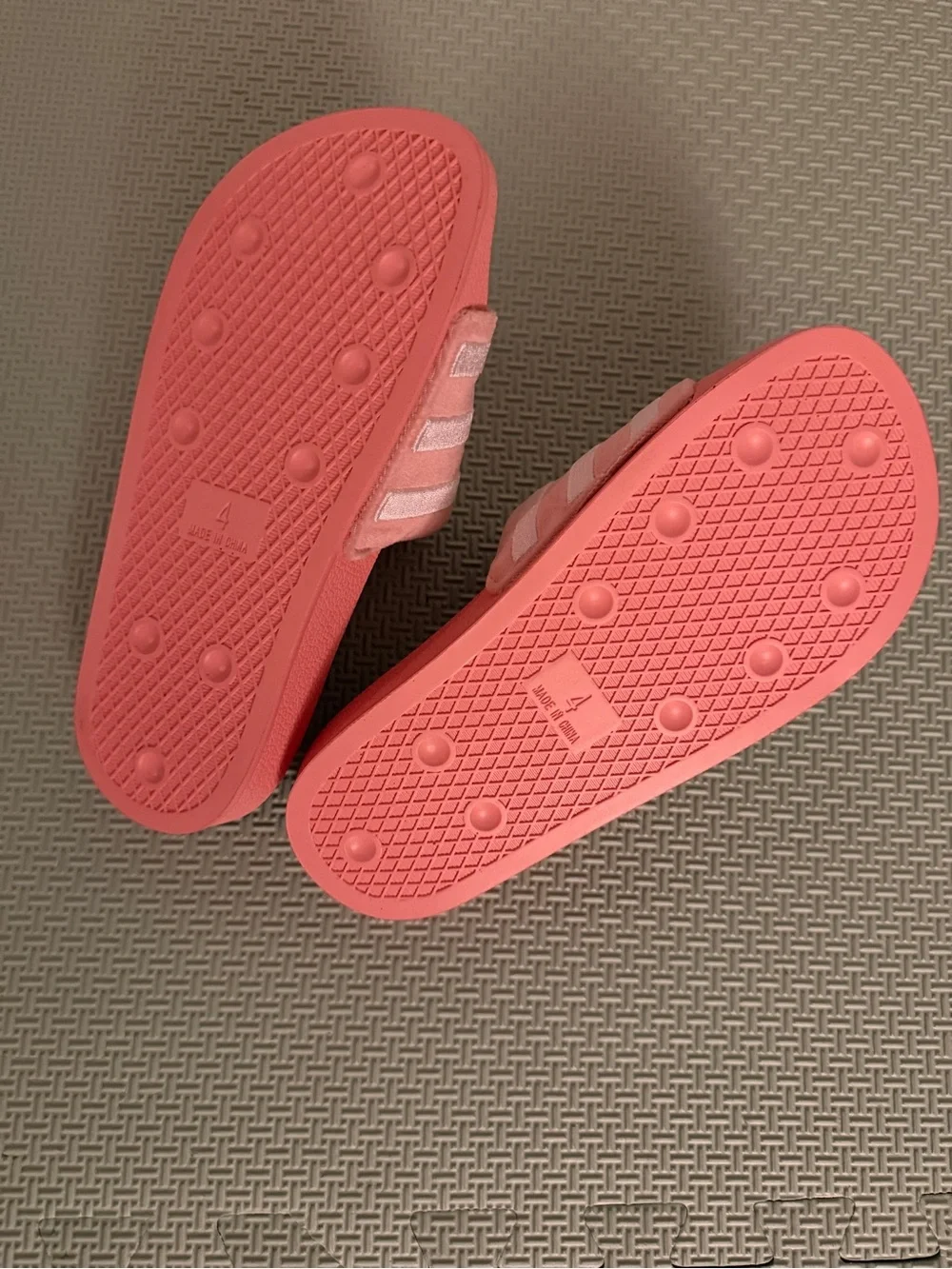 BRAND NEW! Adidas Pink Velvet slides